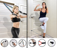 Resistance band set for Home Gym/Exercise equipment.